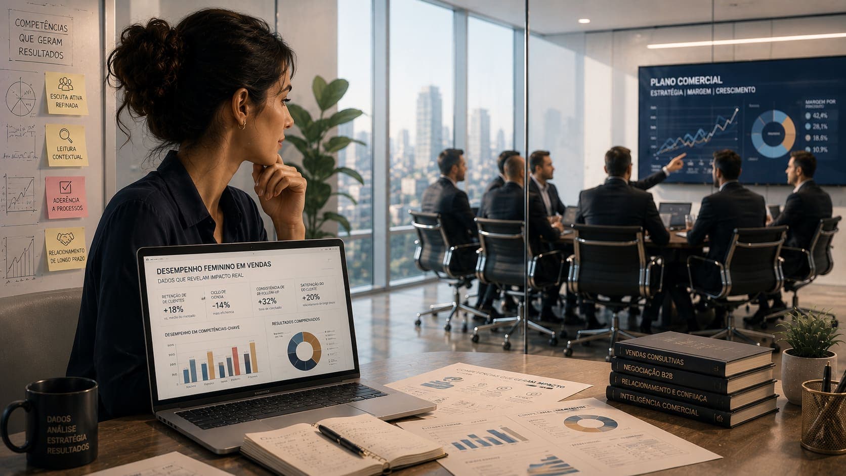 Competente demais para ser invisível: mulheres na estratégia comercial
